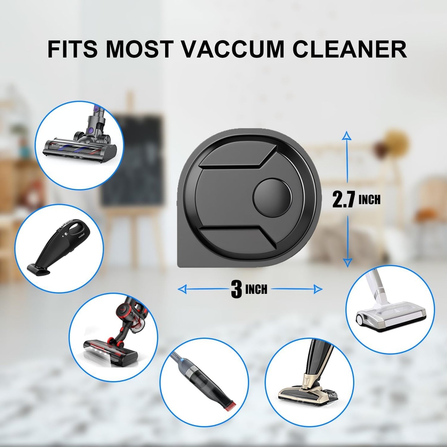 Rechargeable Vacuum Dust Detection LED Light Attachment Reveal Microscopic Dust Pet Hair and Fur, Universal Accessories for Enhanced Cleaning