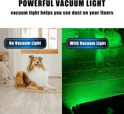 Rechargeable Vacuum Dust Detection LED Light Attachment Reveal Microscopic Dust Pet Hair and Fur, Universal Accessories for Enhanced Cleaning